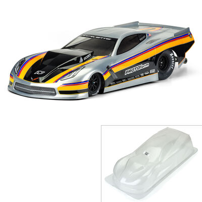 1/10 Chevrolet Corvette C7 Pro-Mod Clear Body: Drag Car 1/10 Chevrolet Corvette C7 Pro-Mod Clear Body: Drag Car