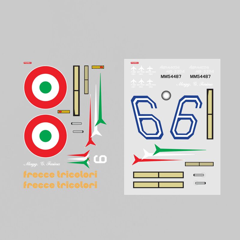 Phoenix Model Decal Sheet, AERMACCHI MB-339 BLUE 106’’
