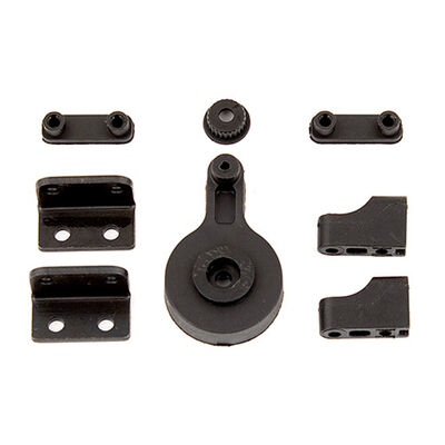 Servo Saver and Servo Mounts, 1/12 Team Associated CR12 Servo Saver and Servo Mounts, 1/12 Team Associated CR12