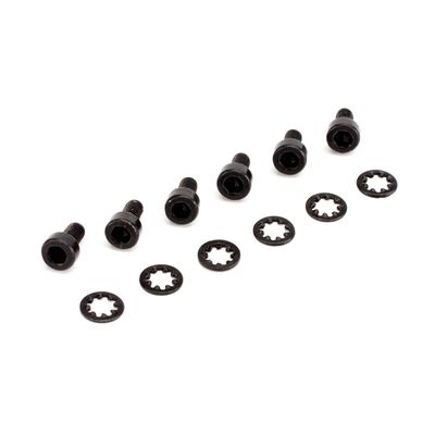 Socket Head Metal Gear Servo Screws & Washers (6) Socket Head Metal Gear Servo Screws & Washers (6)