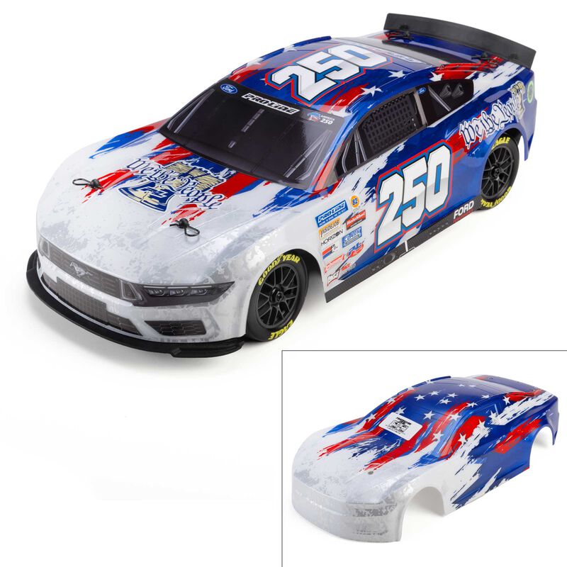 Pro-Line Racing 1/12 Pre-Cut/Pre-Painted Ford Mustang America 250 Body: Losi NASCAR® Race Car
