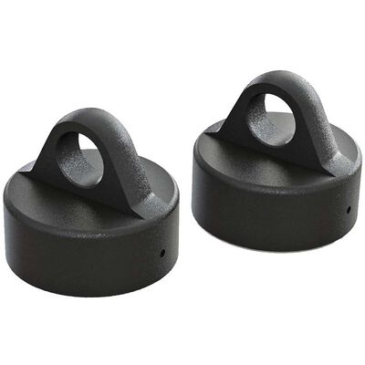 Shock Cap Aluminum, Black (2): 6S Shock Cap Aluminum, Black (2): 6S