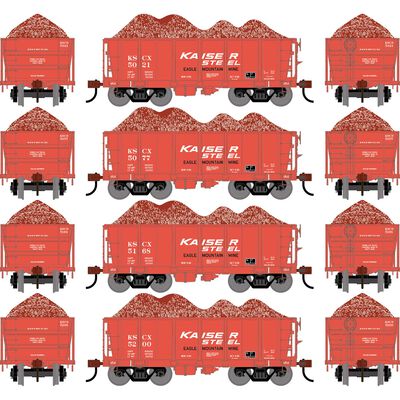 HO ATH 26' PC&F Ore Car Tight-Bottom Low-Side w/Load,Legendary Liveries KSCX #5021/5077/5168/5200(4) HO ATH 26' PC&F Ore Car Tight-Bottom Low-Side w/Load,Legendary Liveries KSCX #5021/5077/5168/5200(4)