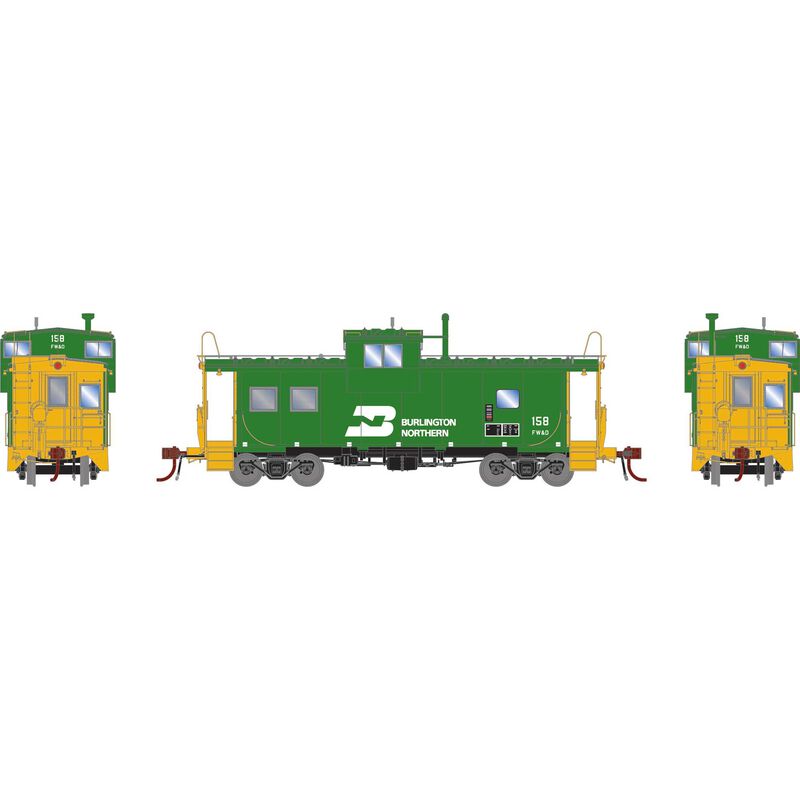 HO GEN ICC Caboose with Lights, FWD #158