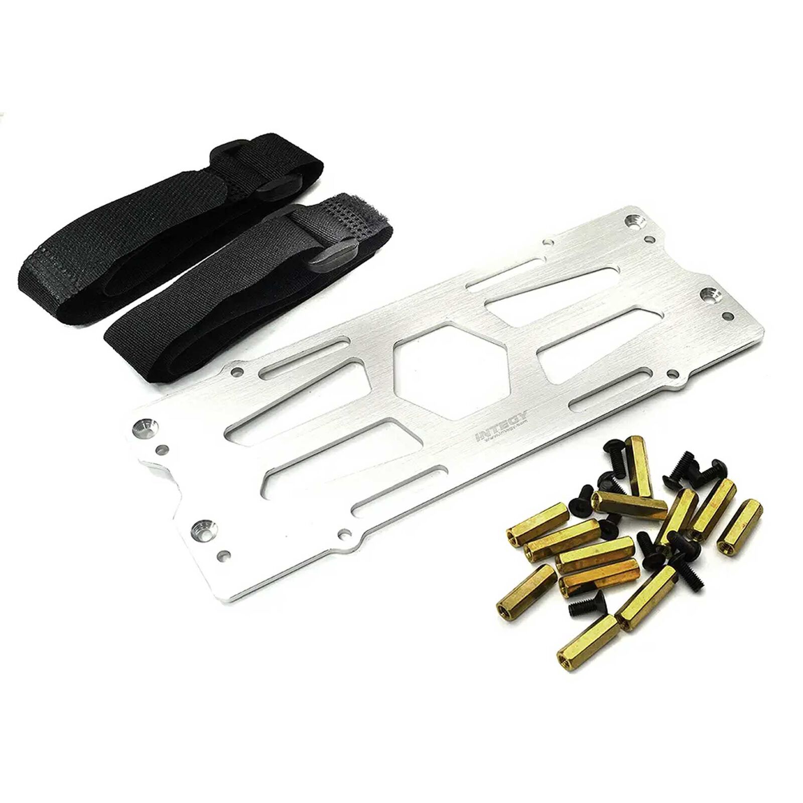 Bras Arrière Usiné Billet Integy Pour Losi Lasernut U4 1/10 | Pièce CNC Gris - Neuf