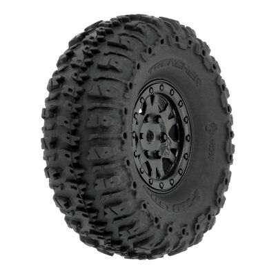 1/24 Trencher F/R 1.0" Tires Mounted 7mm Black Impulse (4): SCX24 1/24 Trencher F/R 1.0" Tires Mounted 7mm Black Impulse (4): SCX24