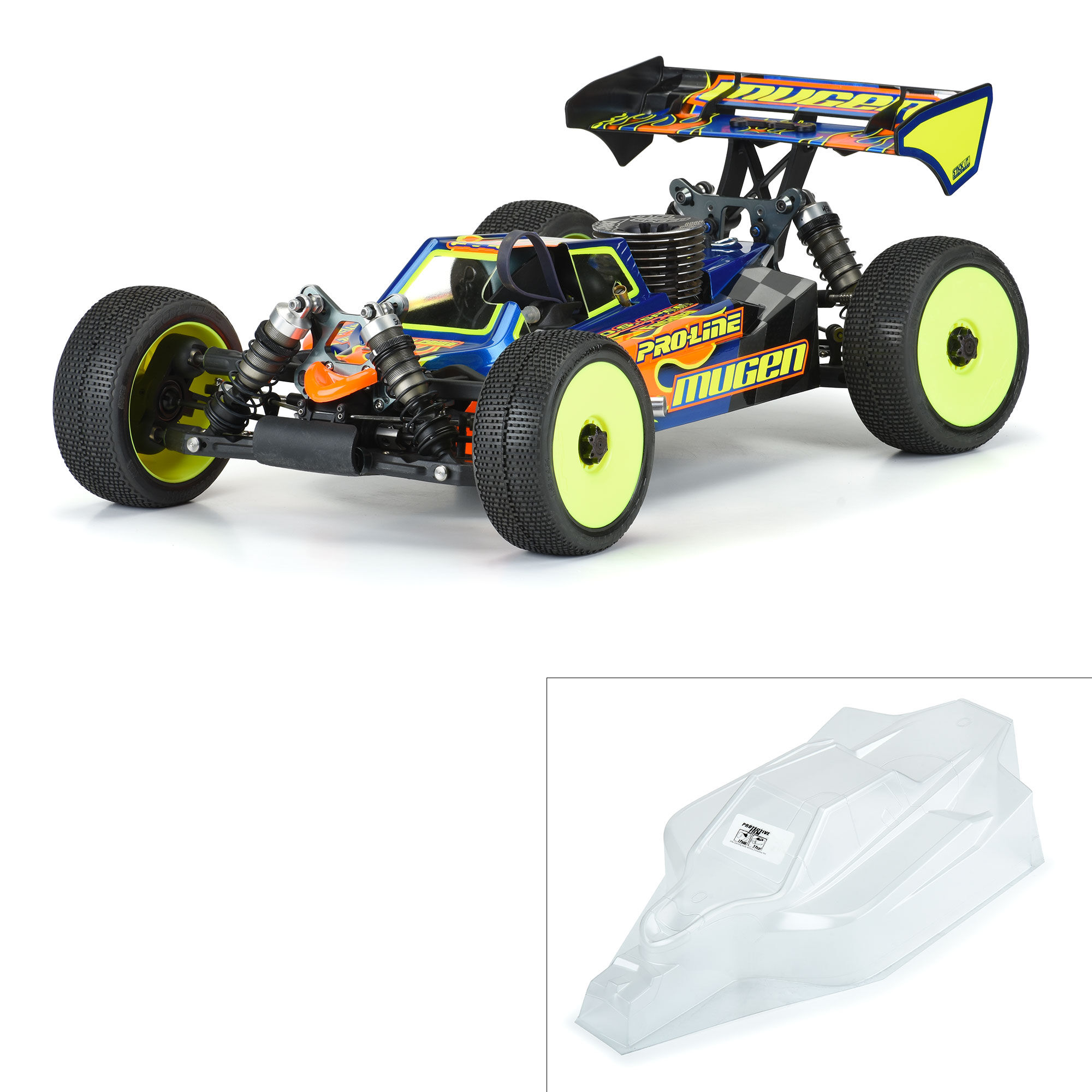 Pro Line Racing 1 8 Axis Clear Body MBX8 MBX8 Eco with LCG Battery Horizon Hobby