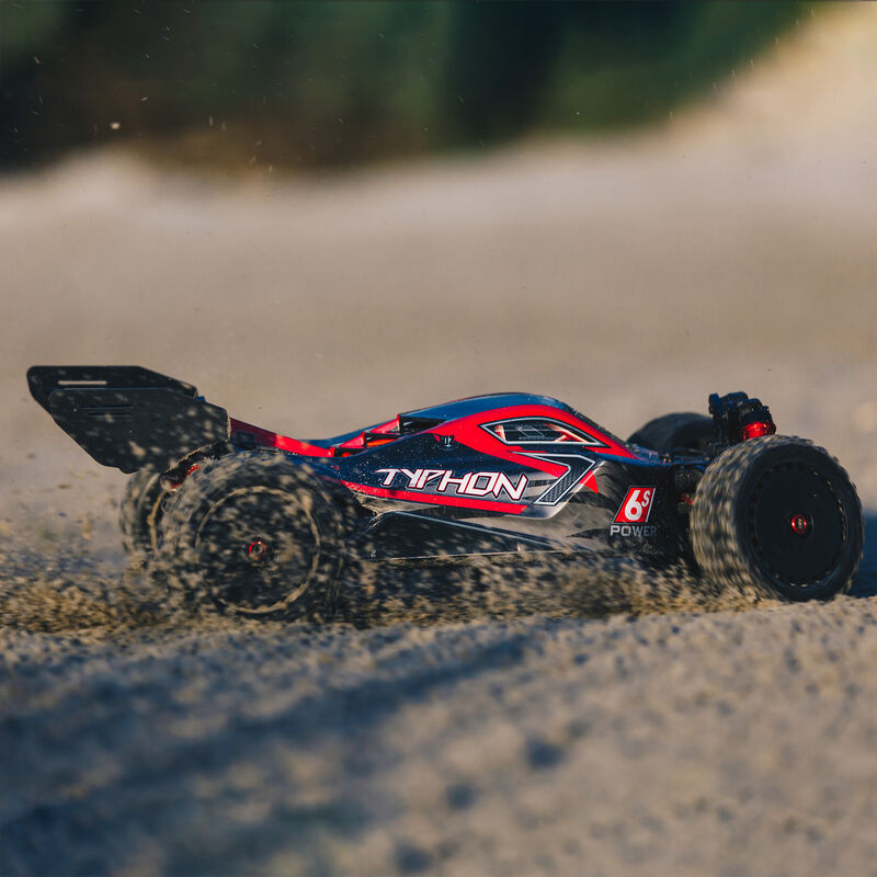 1/8 TYPHON 6S BLX 4WD Brushless Buggy with Spektrum RTR, Red/Grey
