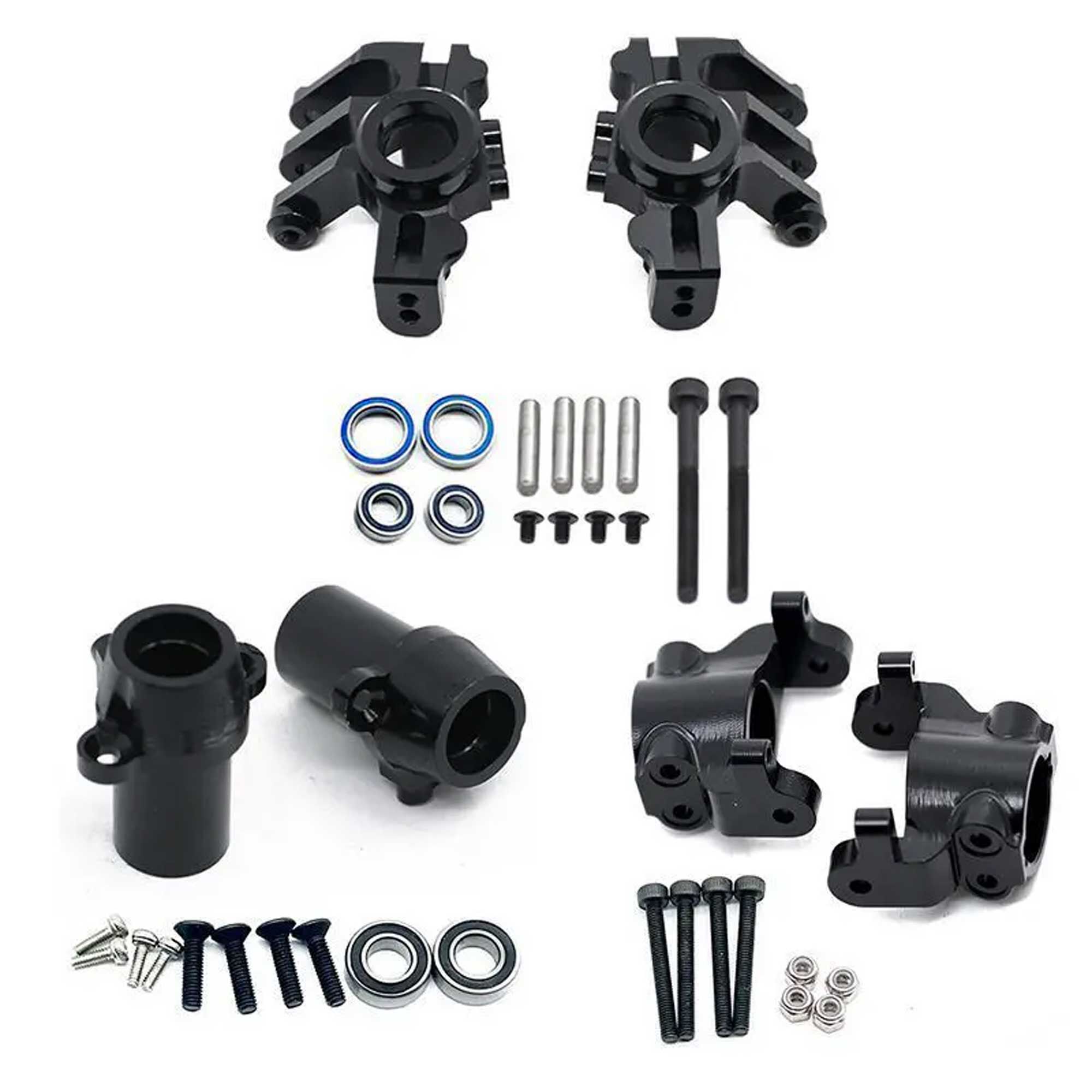 Manchon De Pont Arrière Métal Pour Axial RBX10 Ryft 1/10 | Pièce Rechange RC, Noir | Améliore Tenue De Route Et Look - 12
