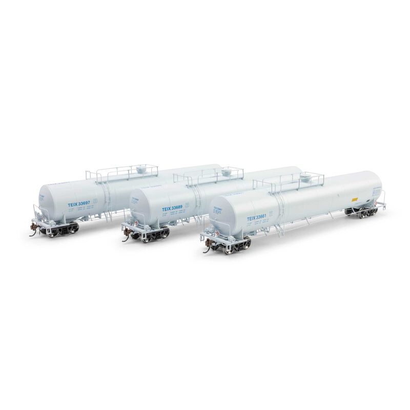 Athearn Genesis HO UTC 33K LPG Tank Car- Late, TEIX #33661/33689/33697 (3) Athearn Genesis HO UTC 33K LPG Tank Car- Late, TEIX #33661/33689/33697 (3)