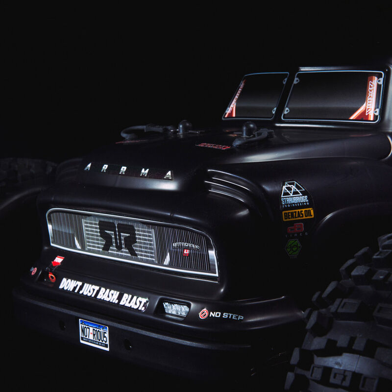 1/8 NOTORIOUS 6S BLX 4WD Classic Stunt Truck RTR, Black