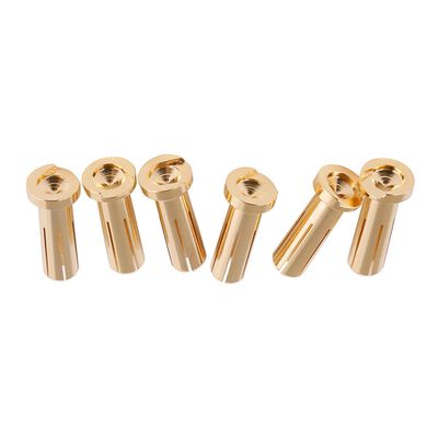 5.0mm Bullet Connector, Male, Flat (6) 5.0mm Bullet Connector, Male, Flat (6)
