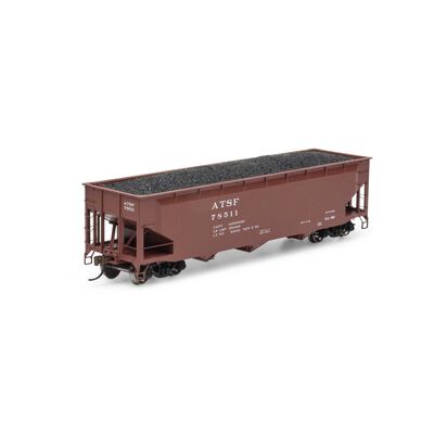 HO 40' Offset Coal Hopper with Load, ATSF #78511 HO 40' Offset Coal Hopper with Load, ATSF #78511