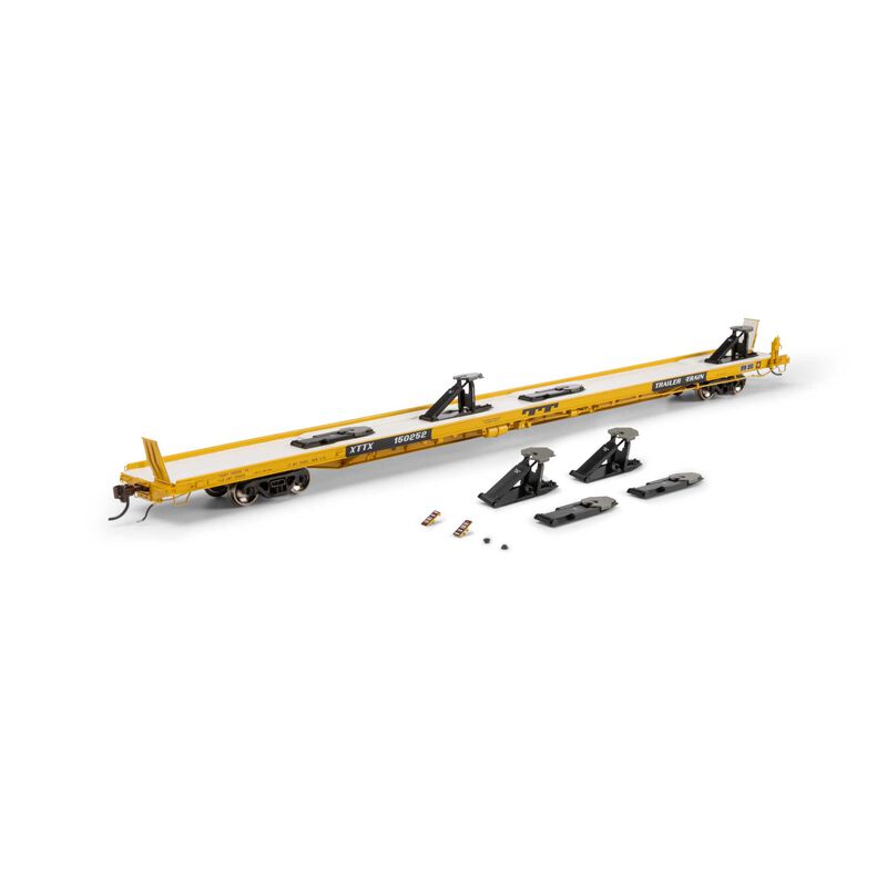 Athearn Genesis HO GEN F89-F Flat Car, XTTX 'Yellow' #150252