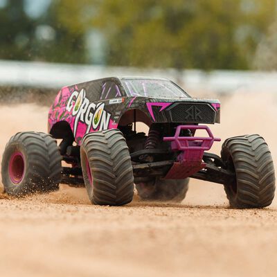 1/10 GORGON 2WD RTR Brushed Monster Truck (Battery & Charger Included), Purple 1/10 GORGON 2WD RTR Brushed Monster Truck (Battery & Charger Included), Purple
