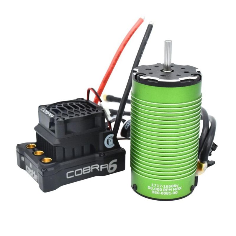 Cobra 6 ESC & 1717-1650KV Sensored Brushless Combo