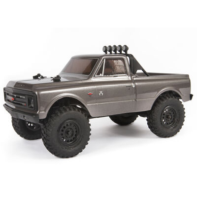 1/24 SCX24 1967 Chevrolet C10 4X4 RTR Brushed Rock Crawler (Battery & Charger Included), Dark Silver 1/24 SCX24 1967 Chevrolet C10 4X4 RTR Brushed Rock Crawler (Battery & Charger Included), Dark Silver