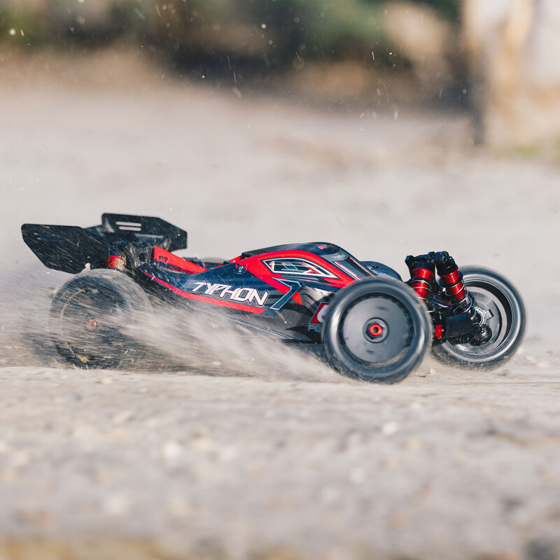 1/8 TYPHON 6S BLX 4WD Brushless Buggy with Spektrum RTR, Red/Grey