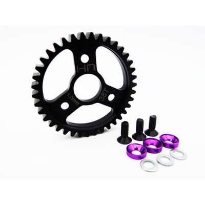 Steel Spur Gear 38T 1.0 Mod, Purple: Traxxas Revo 3.3, Slayer Pro Steel Spur Gear 38T 1.0 Mod, Purple: Traxxas Revo 3.3, Slayer Pro