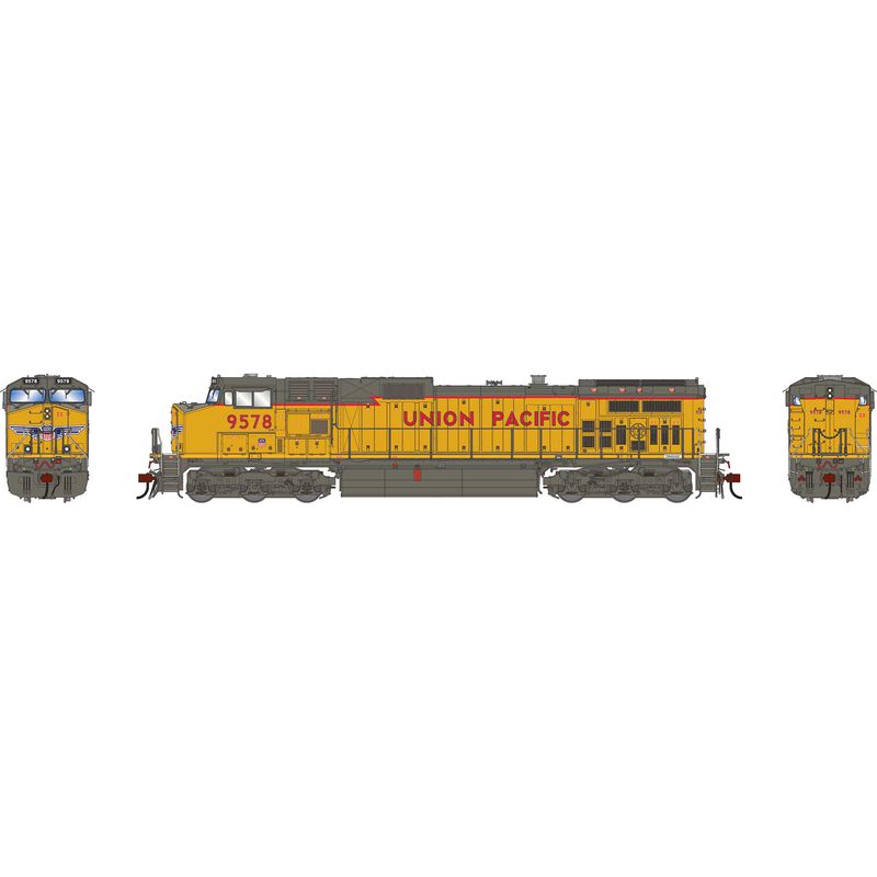 HO GE Dash 9-44CW Locomotive with DCC & Sound, UP #9573