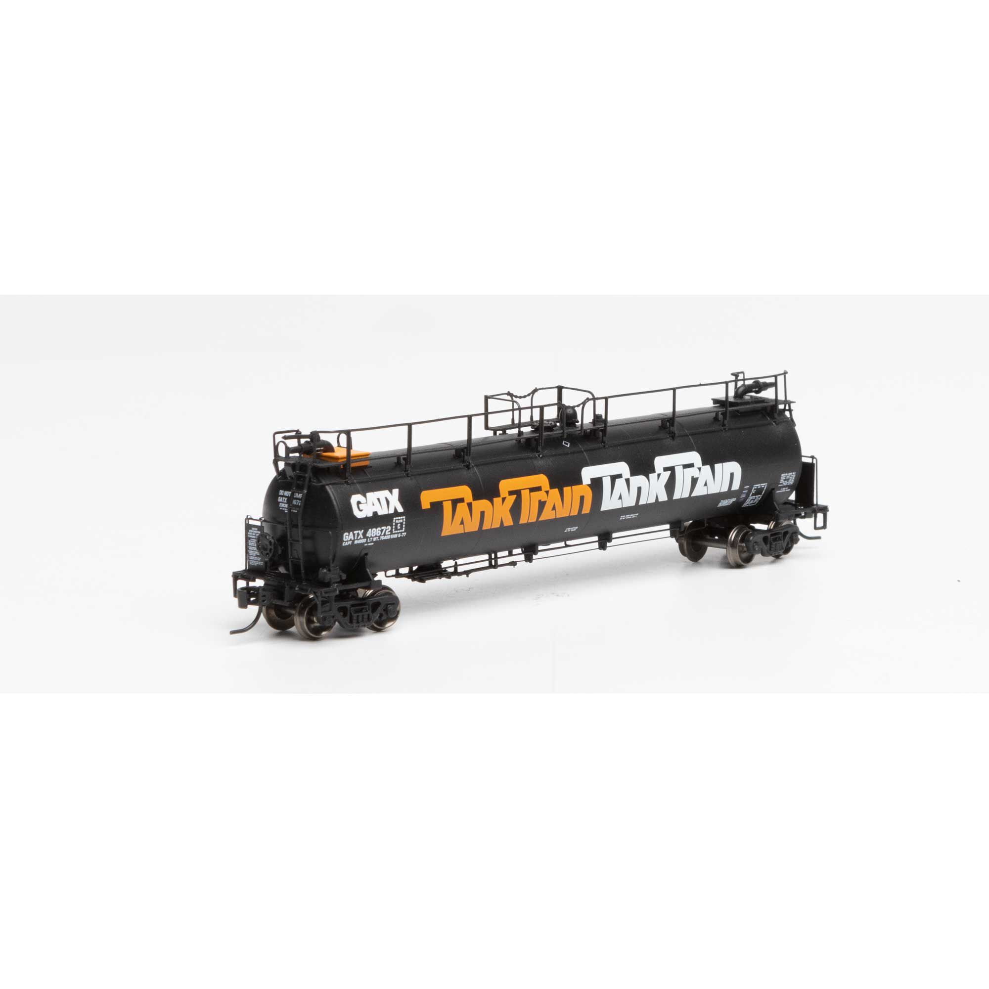 Athearn Athearn N TankTrain Intermediate,GATX/Orange Letter #48672