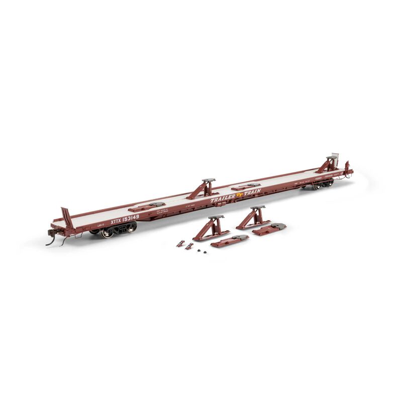 Athearn Genesis HO GEN F89-F Flat Car, XTTX 'Brown' #153149