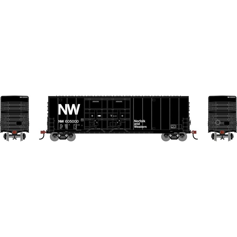 HO RND 50' High-Cube Smooth Side Box Car, NW #605000 HO RND 50' High-Cube Smooth Side Box Car, NW #605000