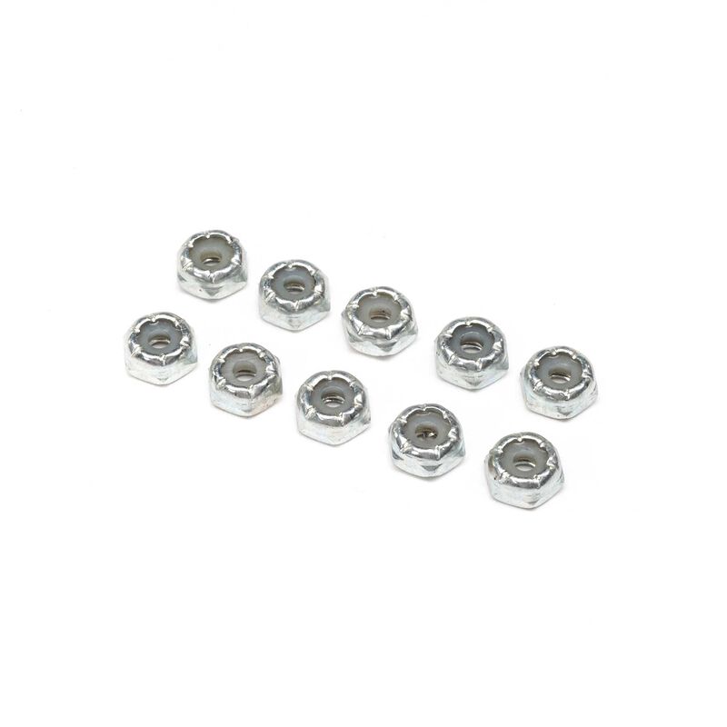 Steel Locking 1/2 Nuts, 4-40 (10)