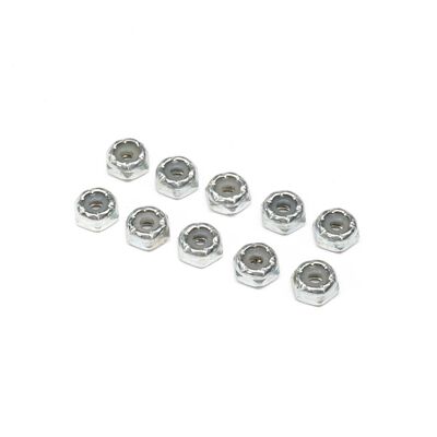 Steel Locking 1/2 Nuts, 4-40 (10) Steel Locking 1/2 Nuts, 4-40 (10)