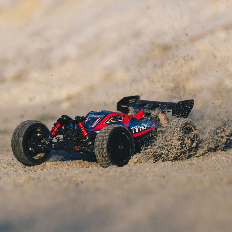 1/8 TYPHON 6S BLX 4WD Brushless Buggy with Spektrum RTR, Red/Grey