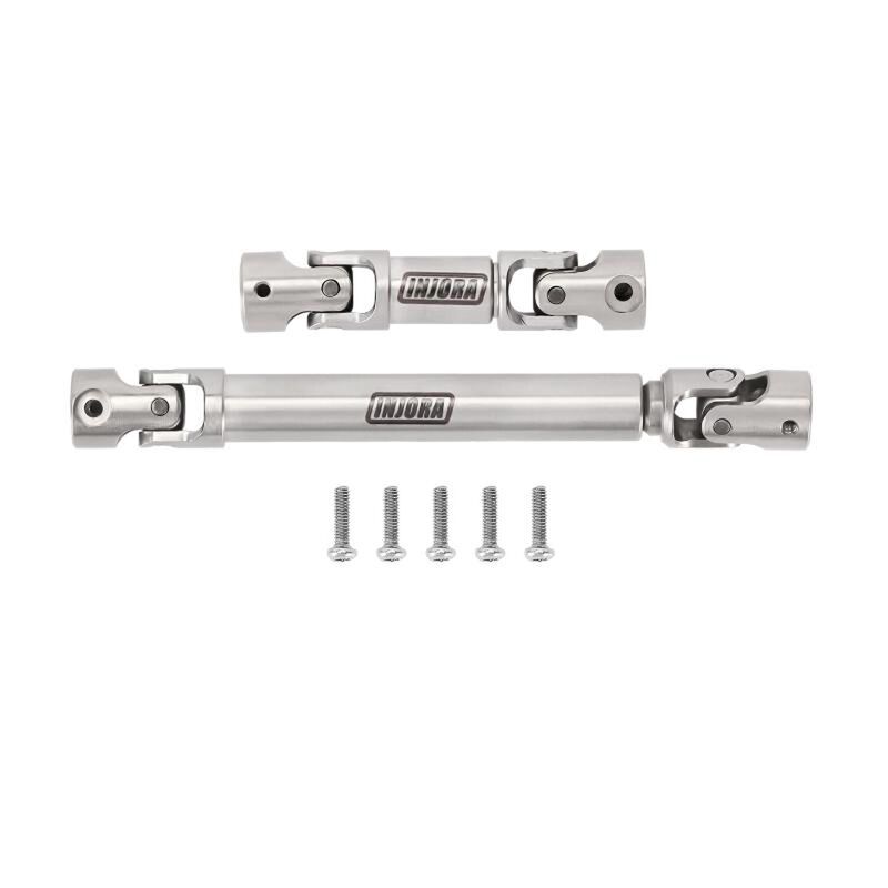 INJORA Stainless Steel Driveshaft Set, 1/24 Axial SCX24 Deadbolt, GX470