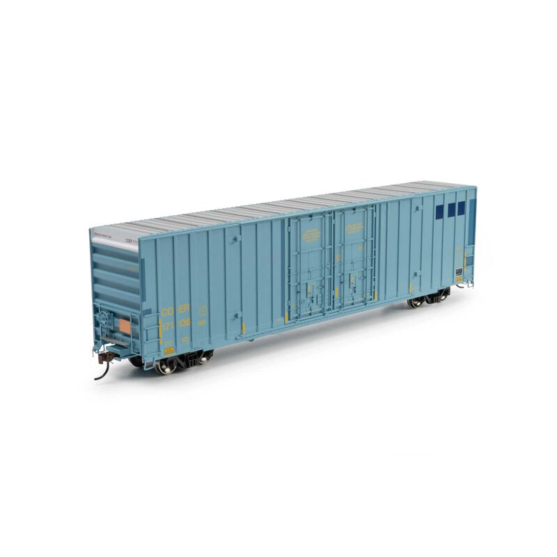 Athearn HO ATH 60' Gunderson High Cube Double Door Box Car, Primed For Grime COER #171136 Athearn HO ATH 60' Gunderson High Cube Double Door Box Car, Primed For Grime COER #171136