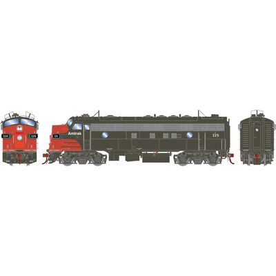 HO FP7A Locomotive with DCC & Sound, AMTK #118 HO FP7A Locomotive with DCC & Sound, AMTK #118