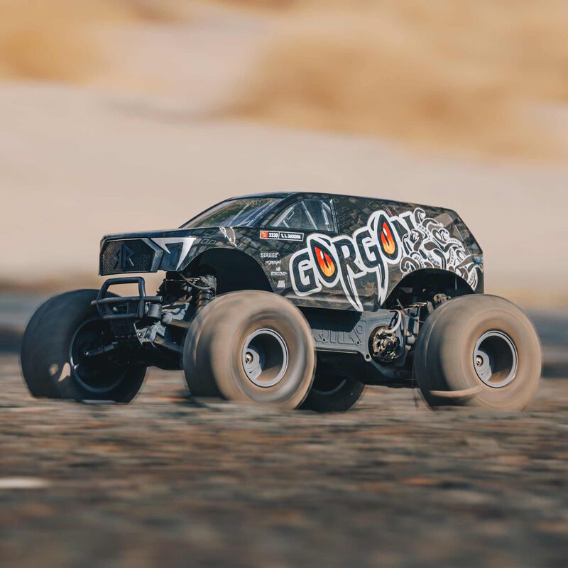 ARRMA 1/10 GORGON 2WD RTA Kit Brushed Monster Truck (Battery & Charger ...