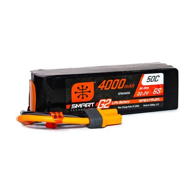 22.2V 4000mAh 6S 50C Smart G2 LiPo Battery: IC5 22.2V 4000mAh 6S 50C Smart G2 LiPo Battery: IC5