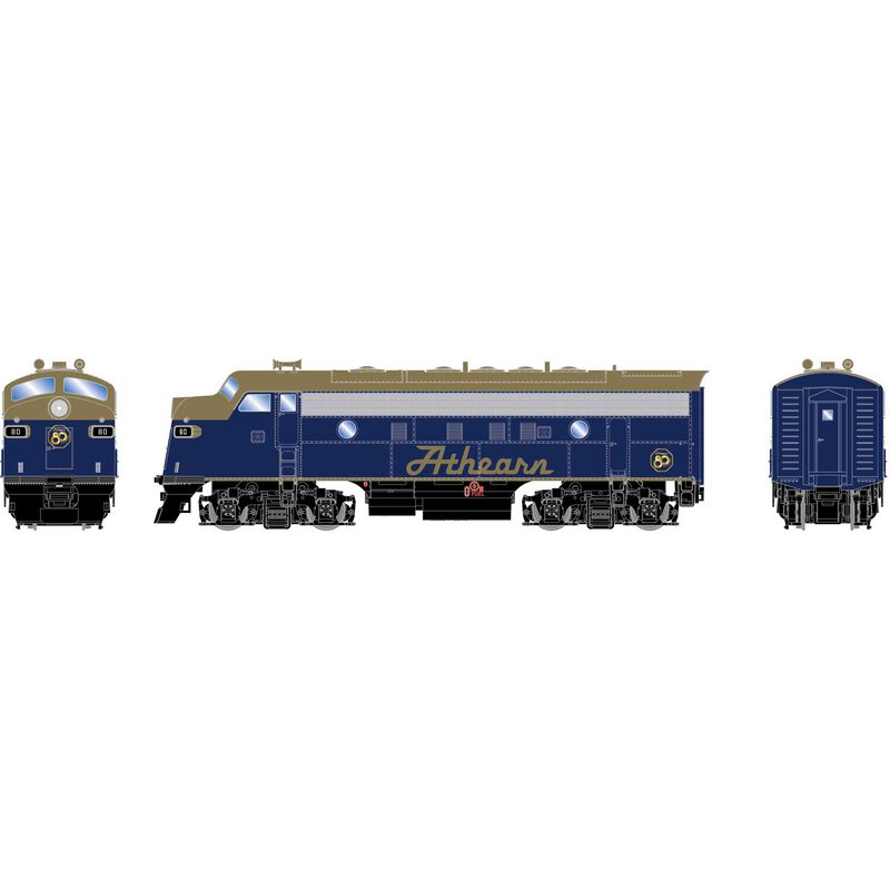 HO RND F7A Single Headlight DCC-Ready Locomotive, ATHX #2026 80th Anniversary Limited Edition