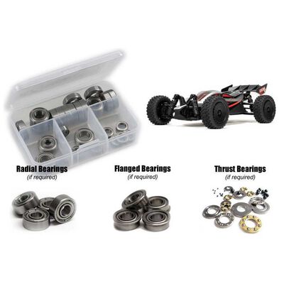 Metal Shielded Bearing Kit, 1/14 ARRMA Typhon GROM 223S BLX Metal Shielded Bearing Kit, 1/14 ARRMA Typhon GROM 223S BLX