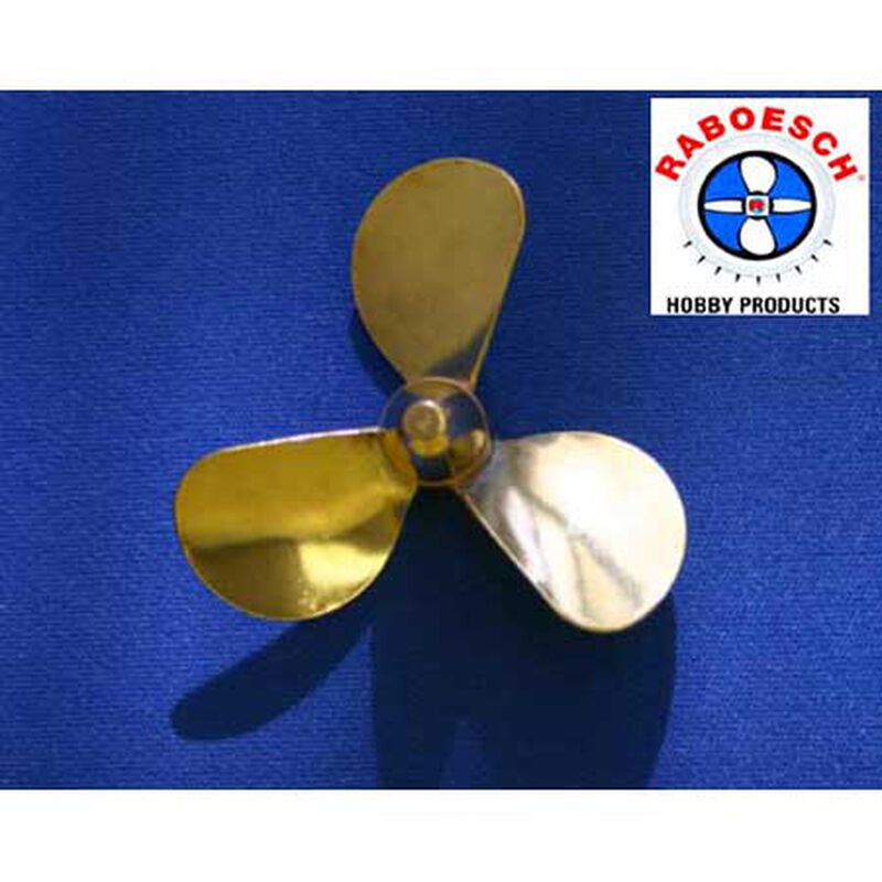 Dumas Products, Inc. Brass 3-Blade Prop,2" Left Dumas Products, Inc. Brass 3-Blade Prop,2" Left