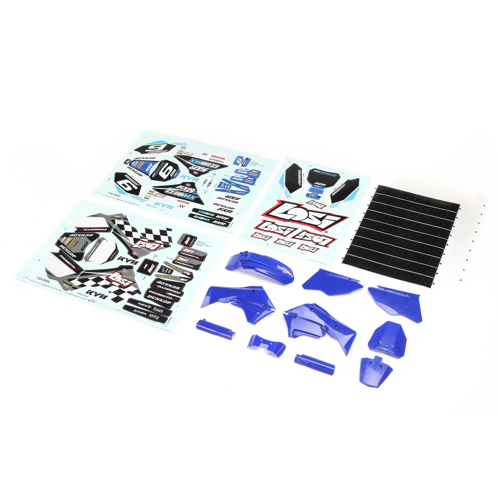 Blue Plastics with Wraps: Promoto-MX