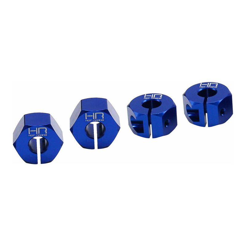 4 Pz RC Mozzo Ruota Auto 1/10 Lega di Alluminio Adattatore Mozzo Ruota
