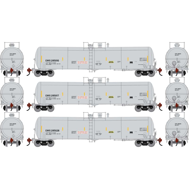 HO ATH 30K Ethanol Tank Car, CHVX #295010/295017/295026 (3)