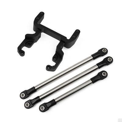 Currie F9 Servo Mount Kit, Black: SCX10-II Currie F9 Servo Mount Kit, Black: SCX10-II