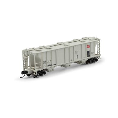 N PS-2 2893 3-Bay Covered Hopper, MILW Primed For Grime #98023 N PS-2 2893 3-Bay Covered Hopper, MILW Primed For Grime #98023