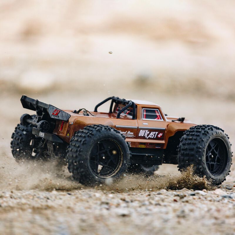 1/10 OUTCAST 4x4 4S BLX Brushless Stunt Truck with Spektrum RTR, Bronze