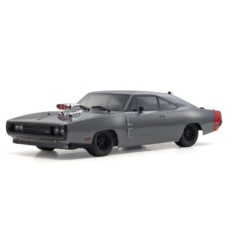 1/10 Fazer MK2 1970 Dodge Charger Supercharged 4x4 Brushless Electric Touring RTR, Gray