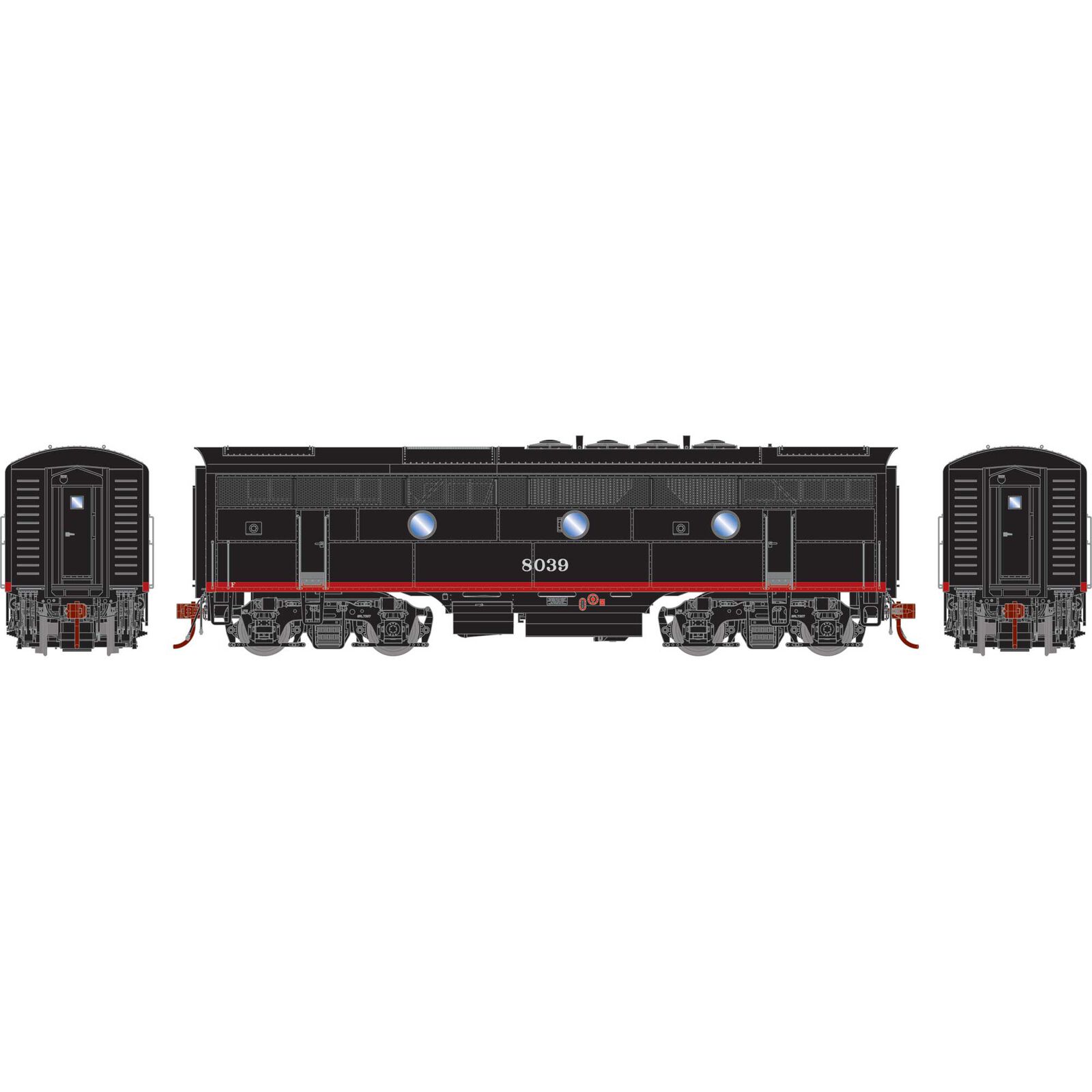 HO F3B Locomotive with DCC & Sound, SP #8039