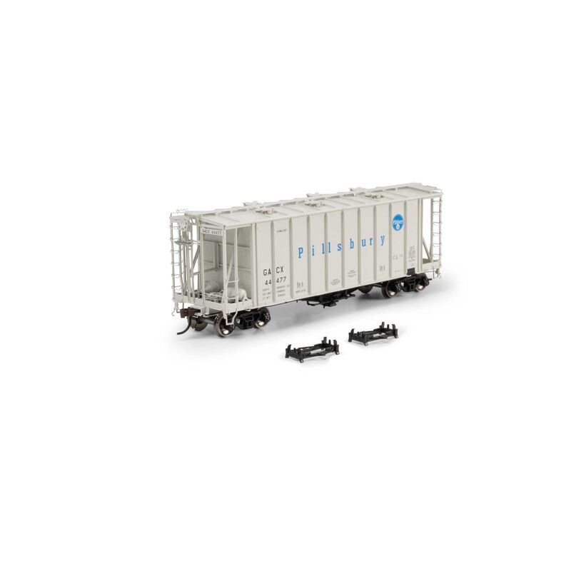Athearn Genesis HO GEN GATC 2600 Airslide Covered Hopper, GACX/Pillsbury #44477