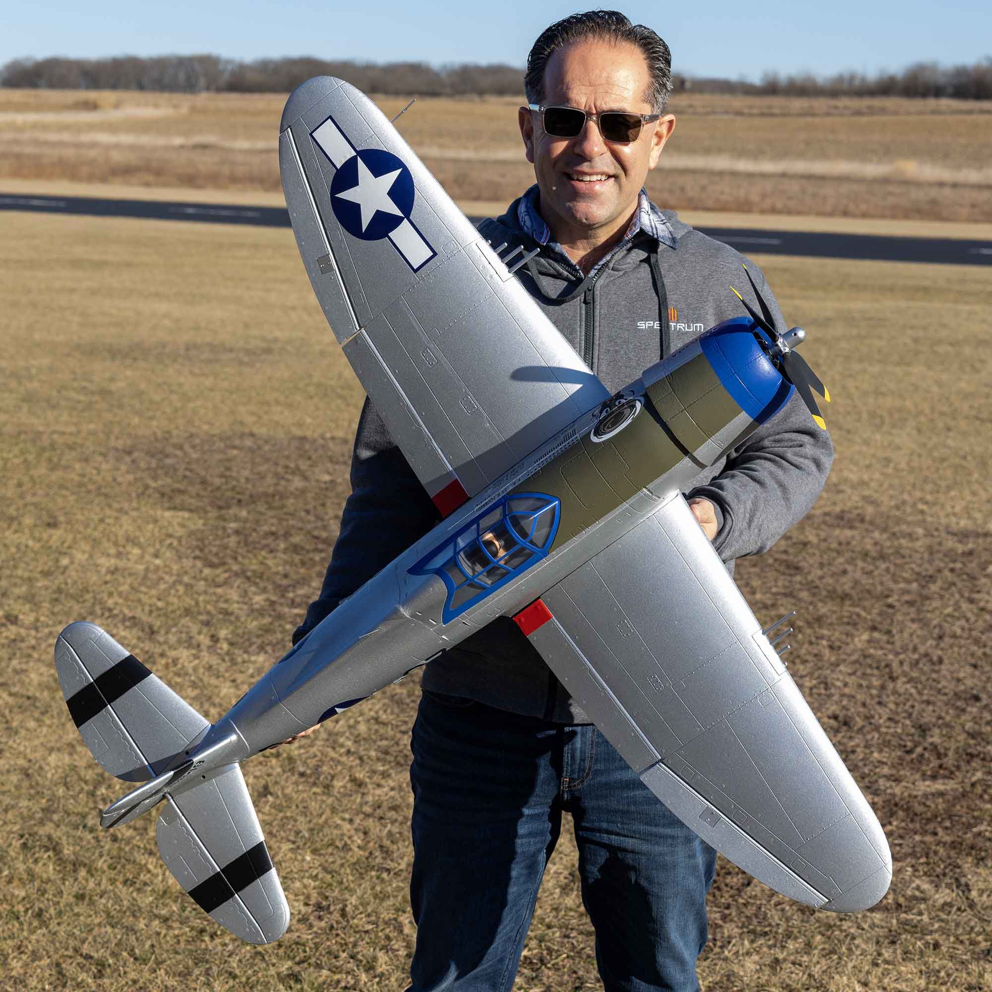 [���ܼ�] EFL08450 [E-FLITE] 1200mm P-47 Razorback BNF Basic with AS3X & SAFE Select
