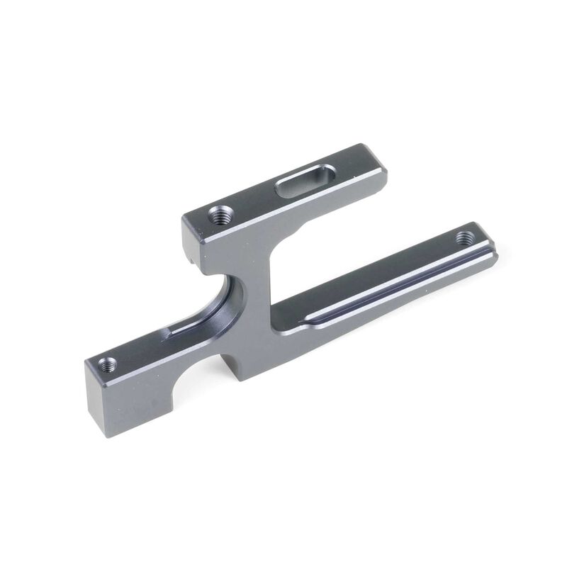 Split Center Diff Mount 7075, Gun Metal: EB/ET48 2.0