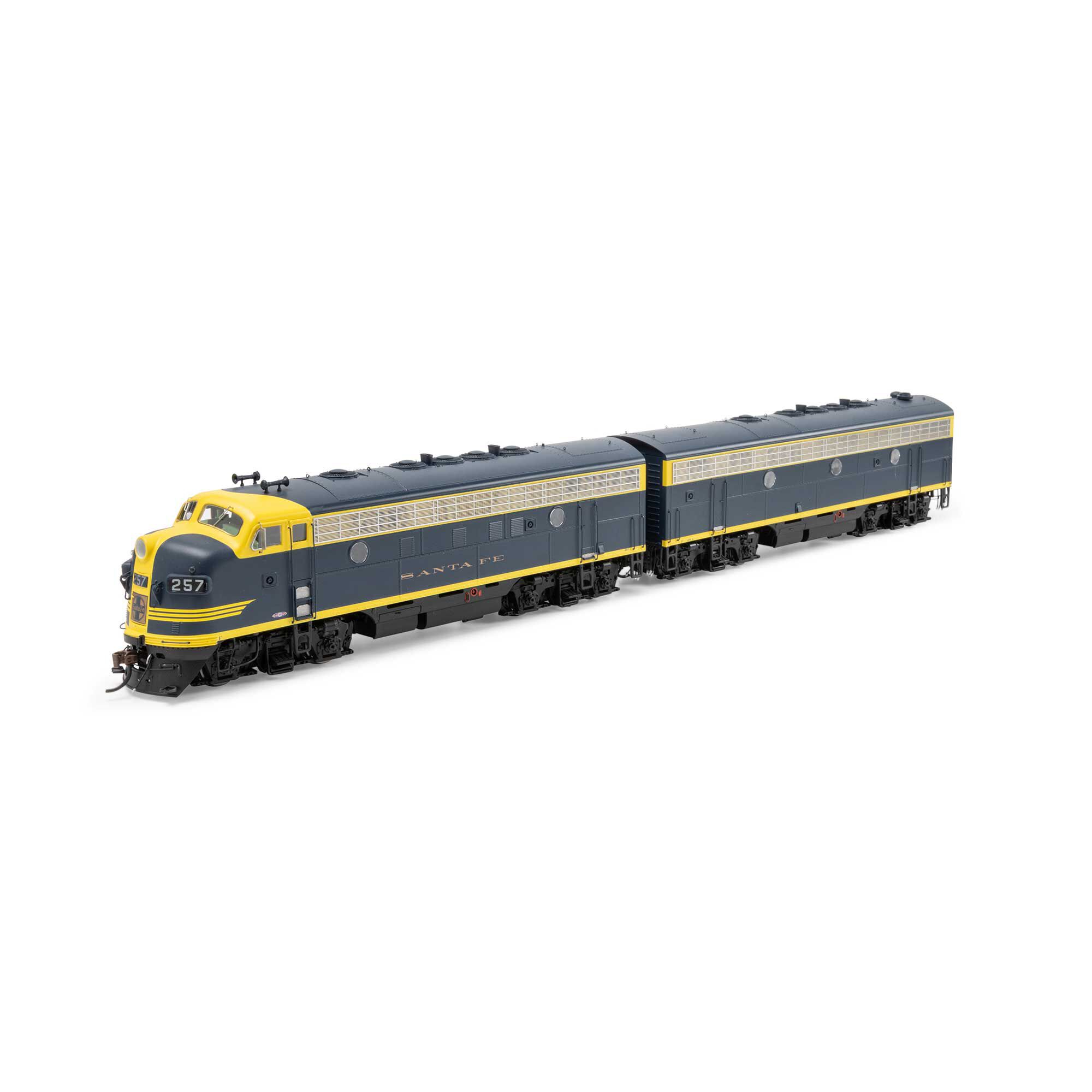 Athearn 鉄道模型　CHICAGO burlington f7a-f7b Athearn HO F7A / F7B Locomotive Set with DCC & Sound, ATSF #257L